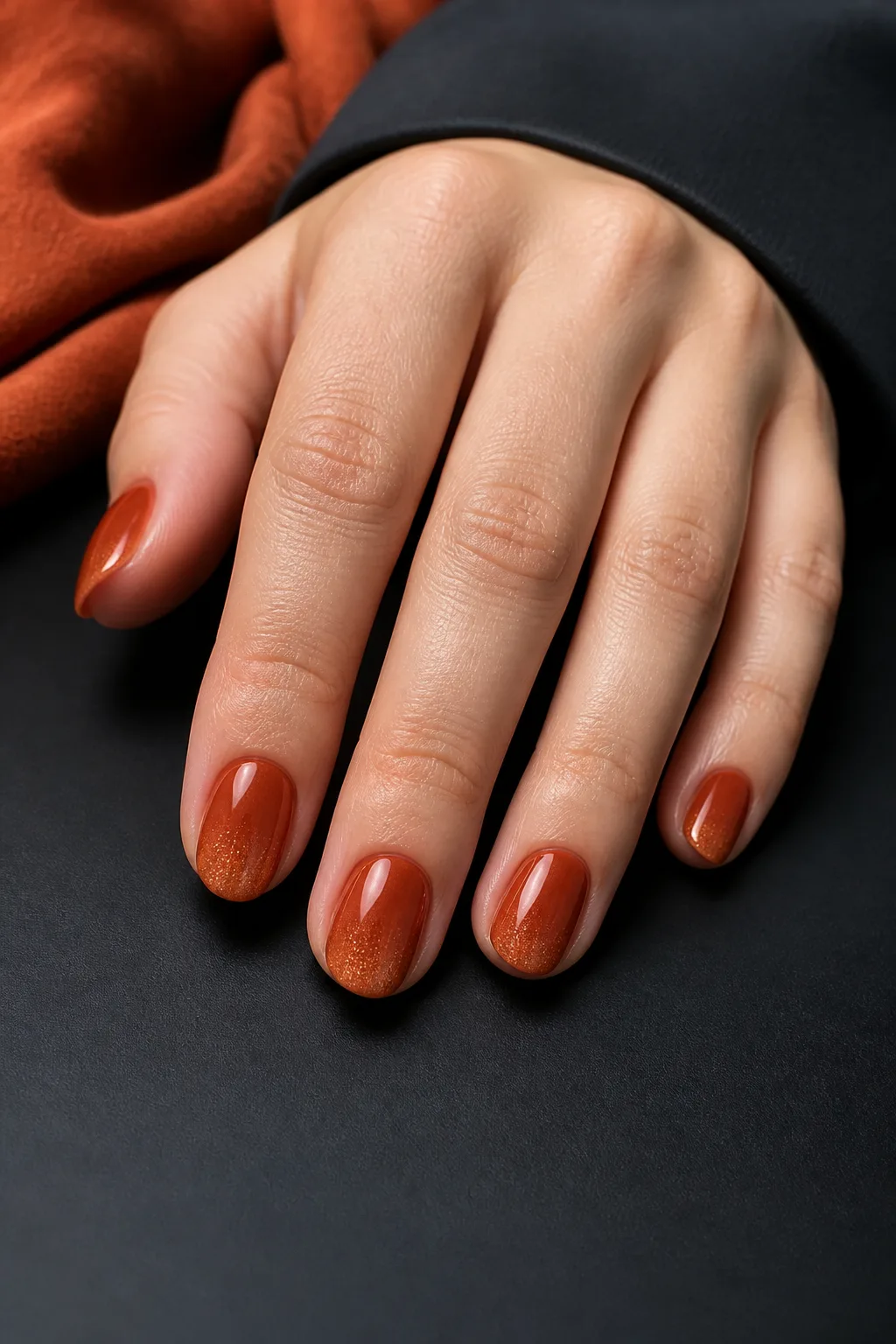 Burnt Sienna Shimmer
