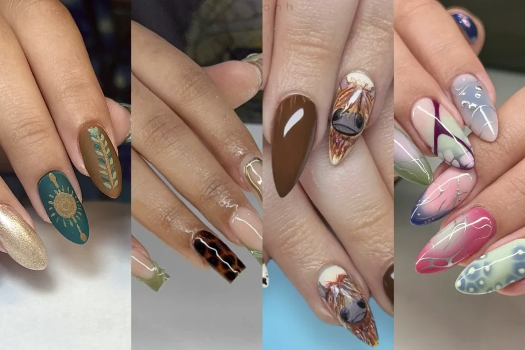Chic Earthy Nails and Outfit Ideas