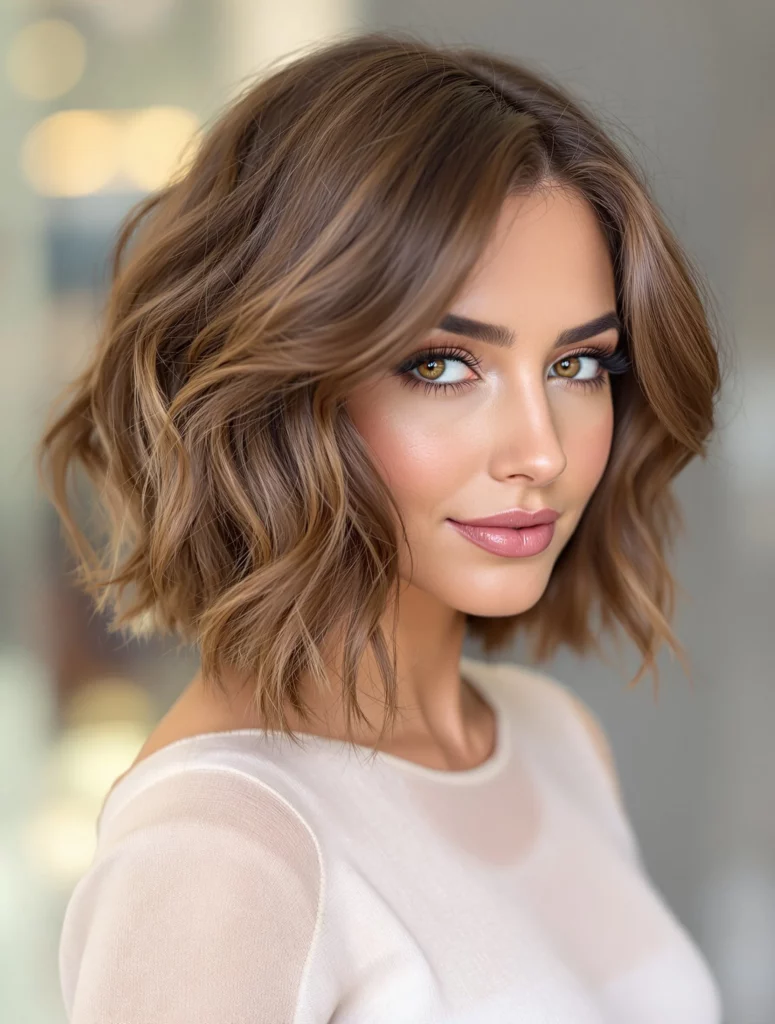 Chic Textured Bob with Layers
