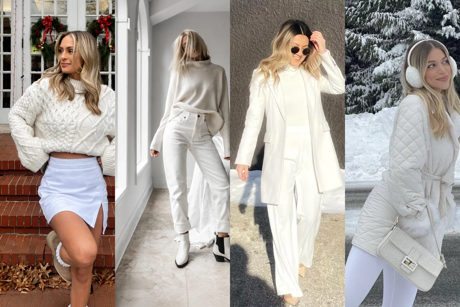 Chic Winter White Outfits to Dazzle in the Cold - Featured