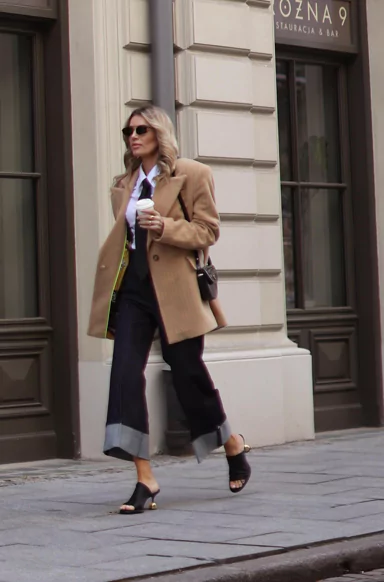 Classic Camel Coat Chic