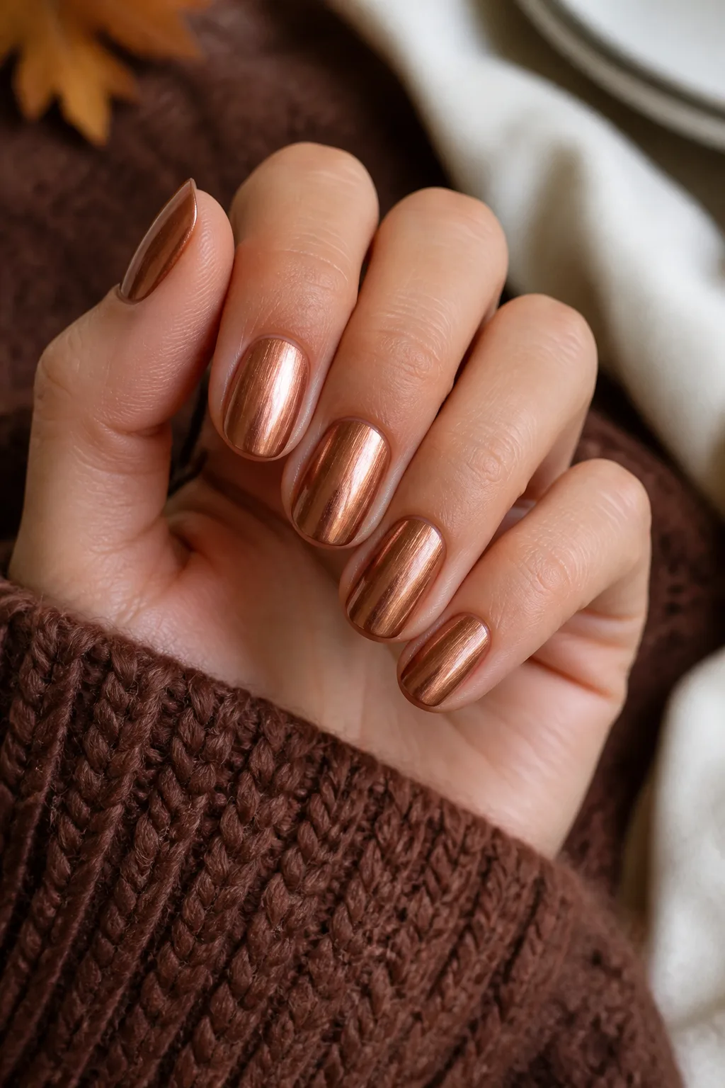 Copper Chrome With a Knit Suit
