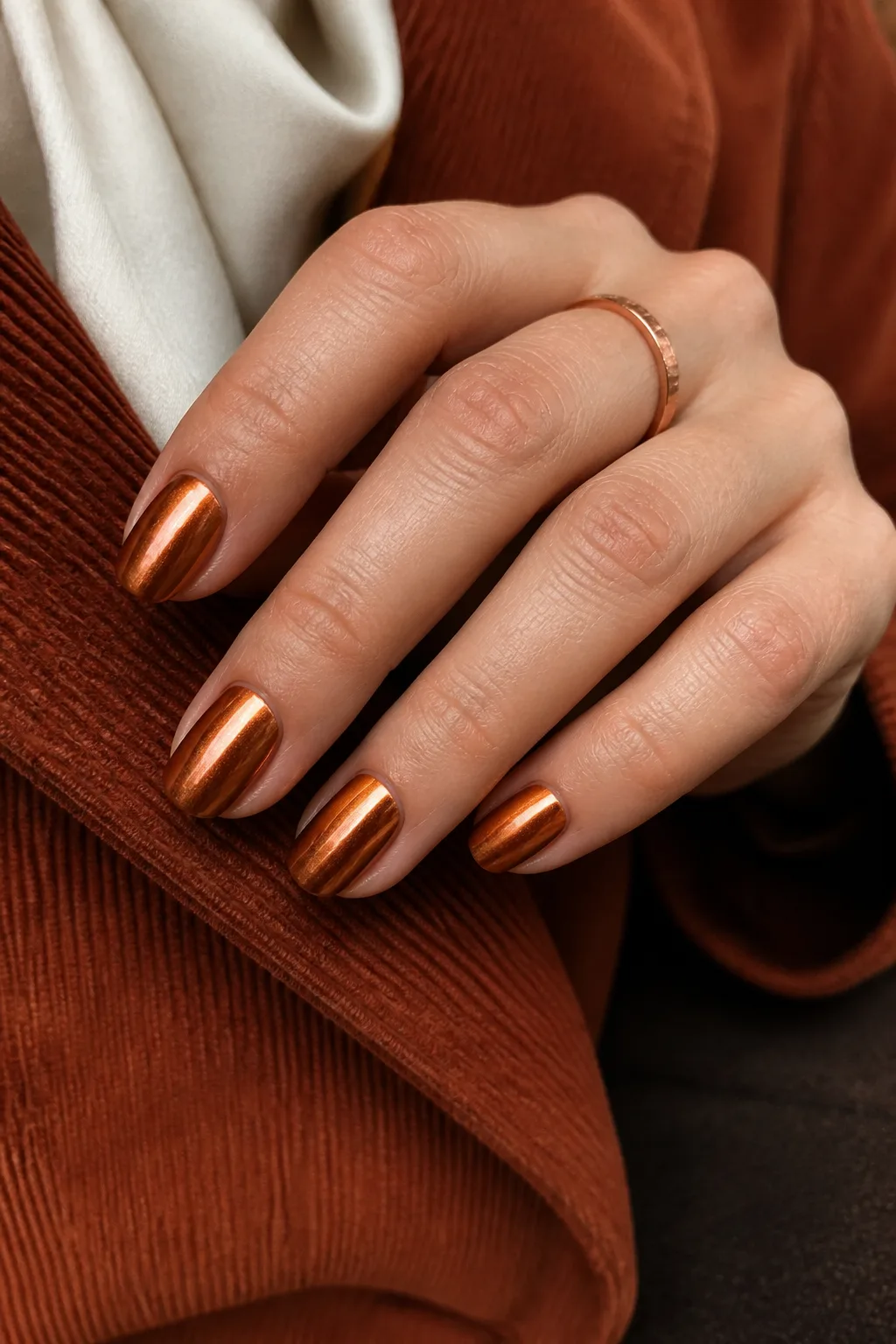 Copper Glaze With Rust Corduroy