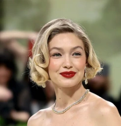 Curled Italian Bob with Soft Waves and Subtle Volume