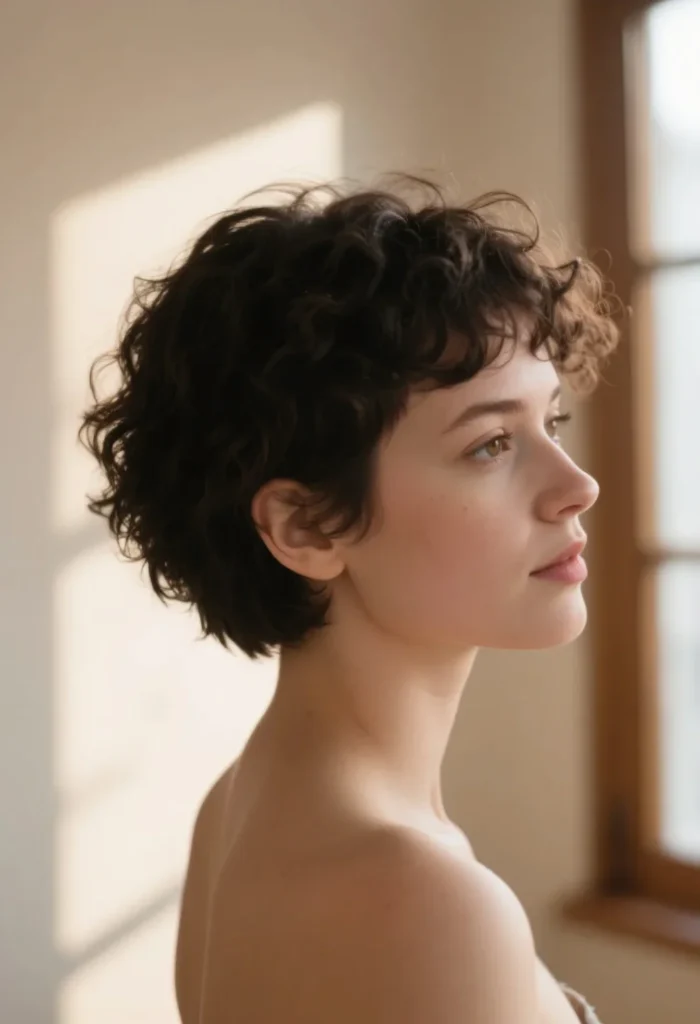 Curly Pixie Cut