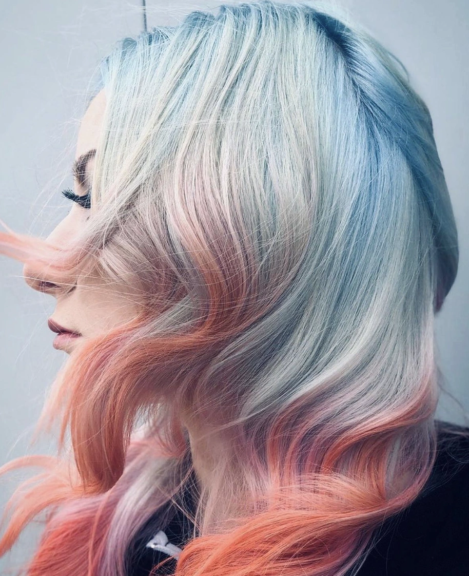 Dreamy Pastel Waves for Medium-Length Hair with Subtle Braided Accents