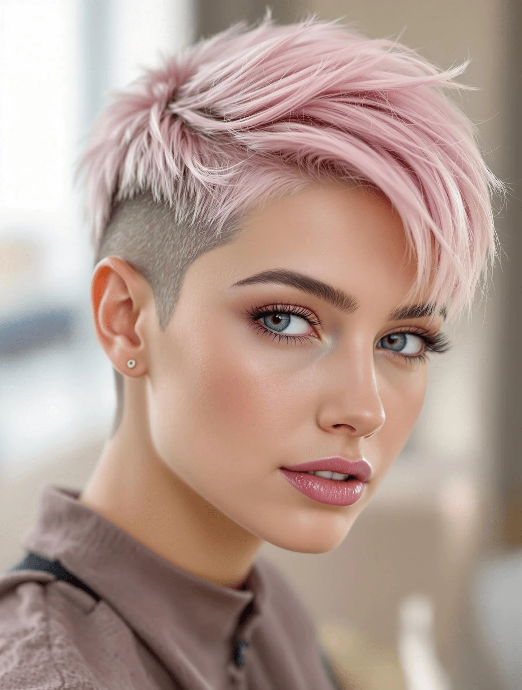 Edgy Undercut Pixie