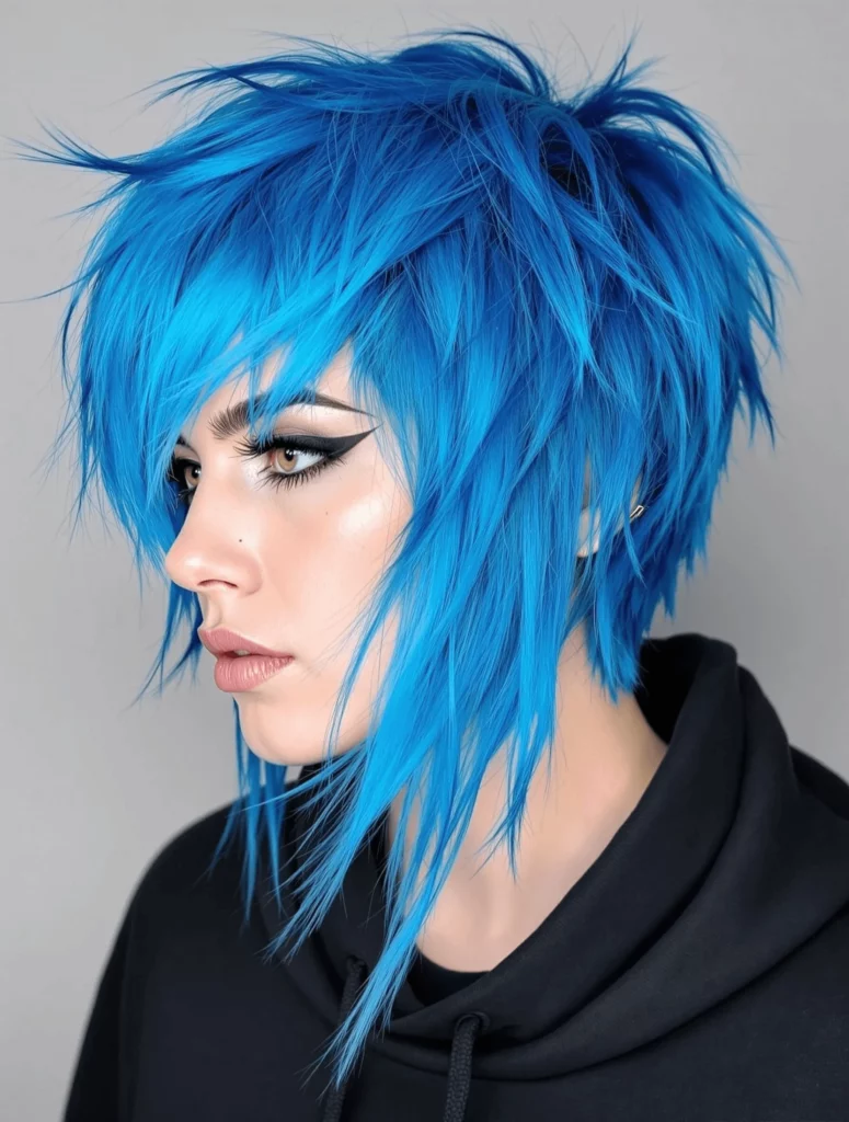 Electric Blue Shag