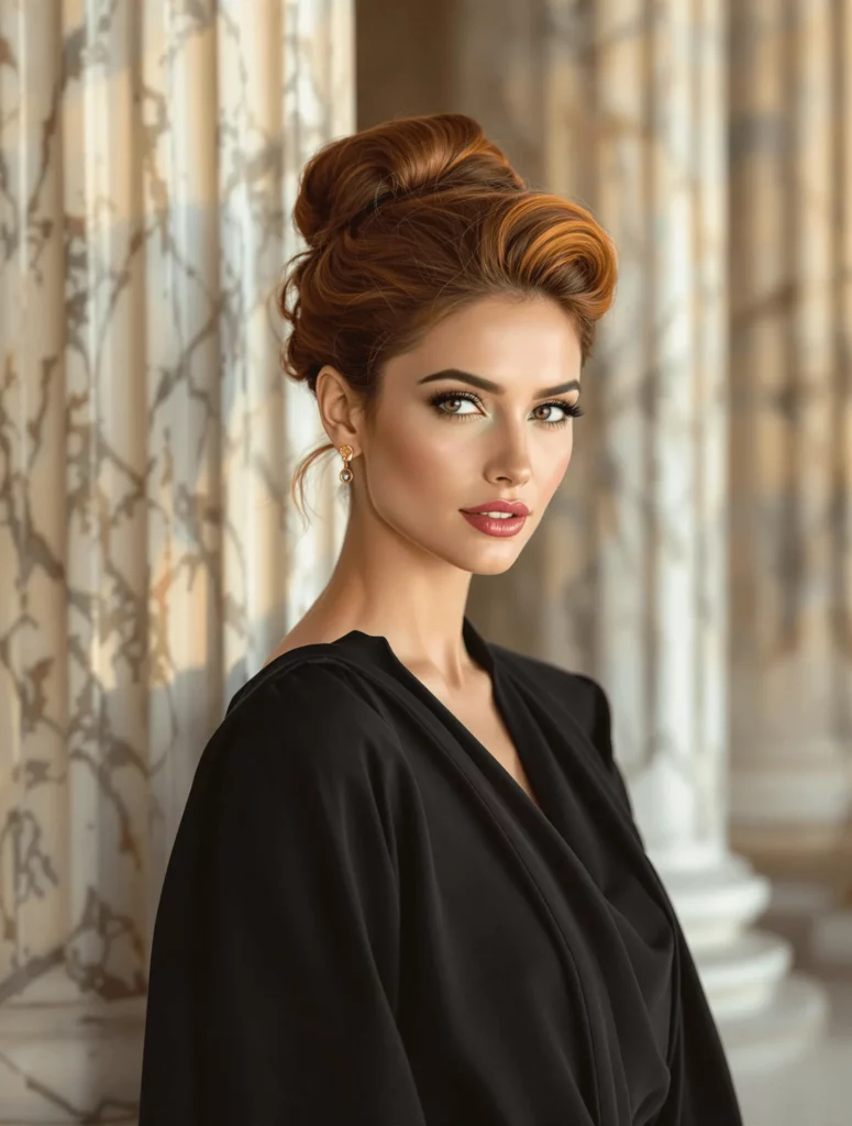 Elegant Copper Updo