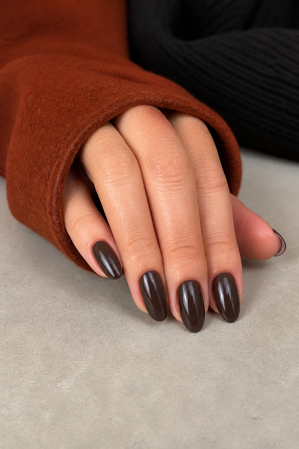 Espresso Almond Nails
