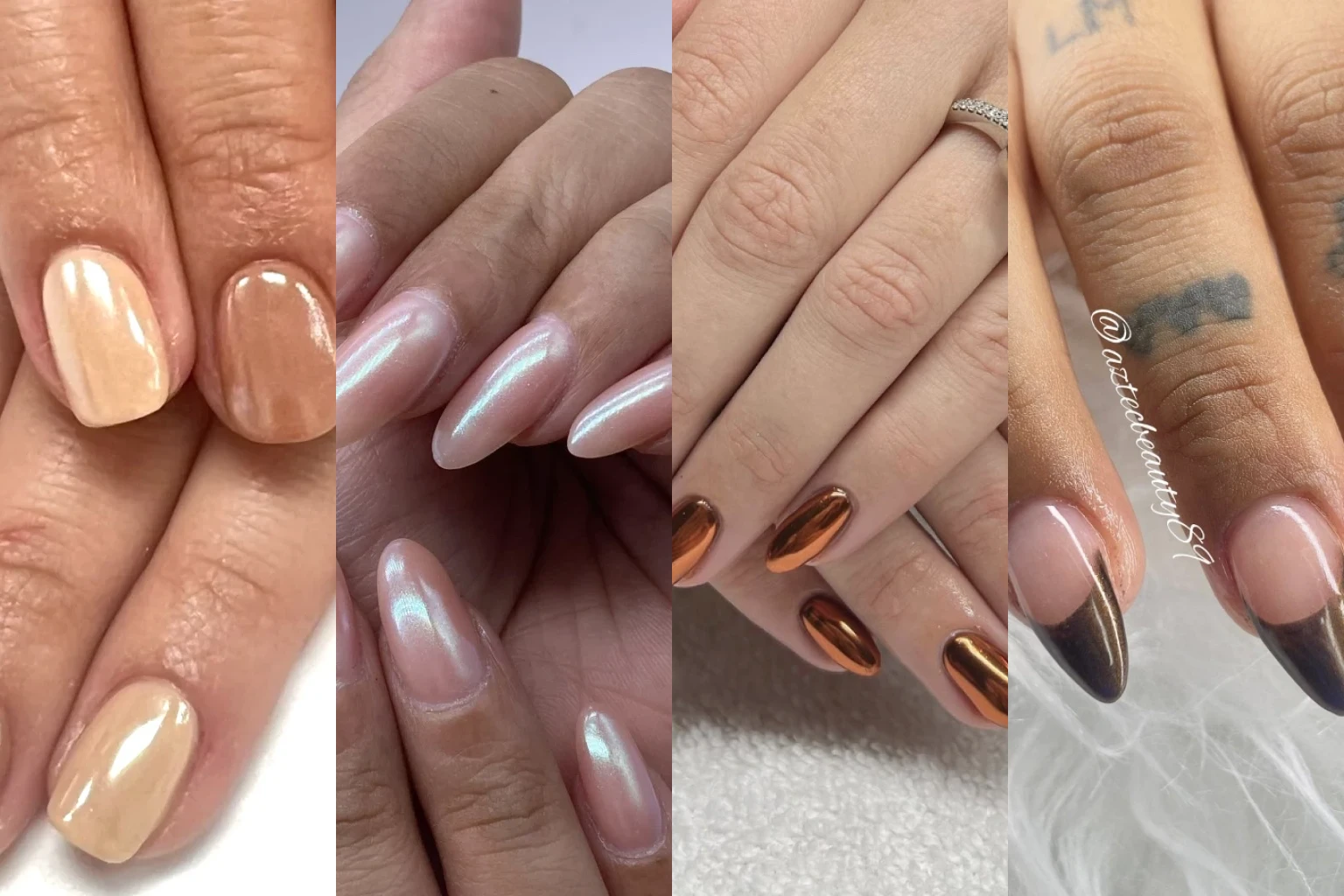 Fall Chrome Nail Colors - Featured