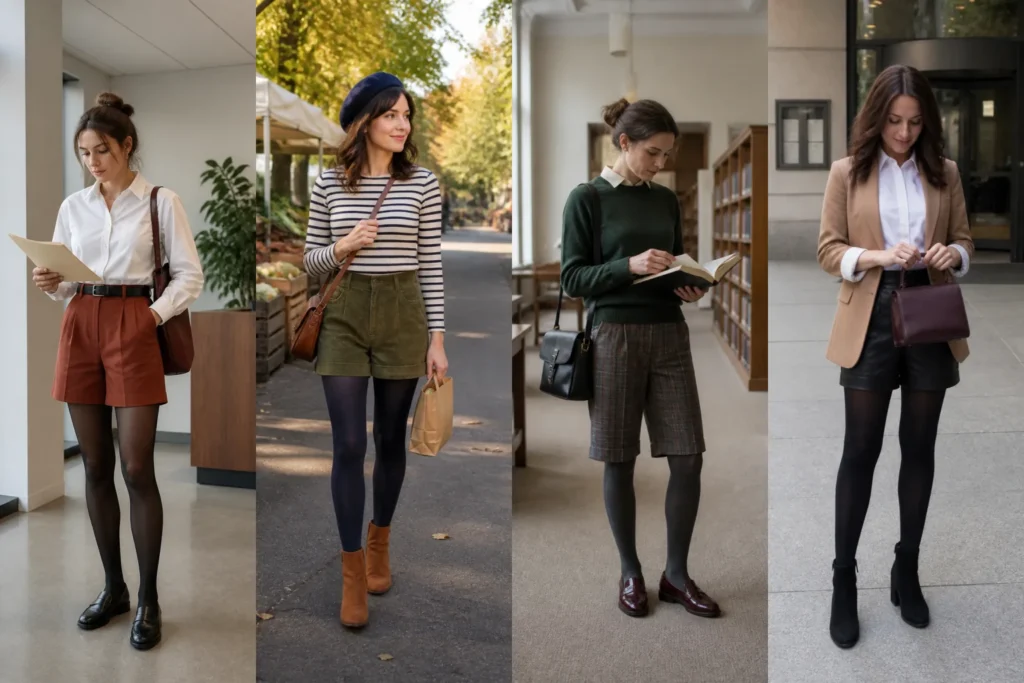 Fall Shorts Outfit Ideas to Copy This Season