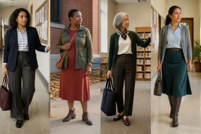 Fall Teacher Capsule Wardrobe Outfit Ideas Worth Saving for - Featured