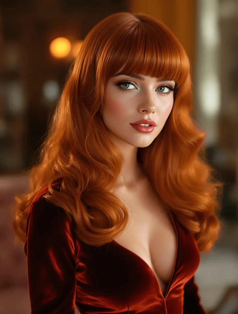 Fiery Ginger Waves