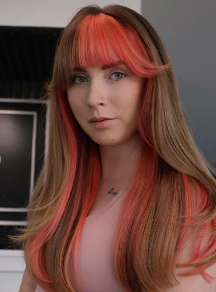 Fiery Red Highlights