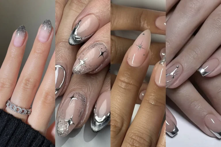 Glamorous Silver Nails - Featured