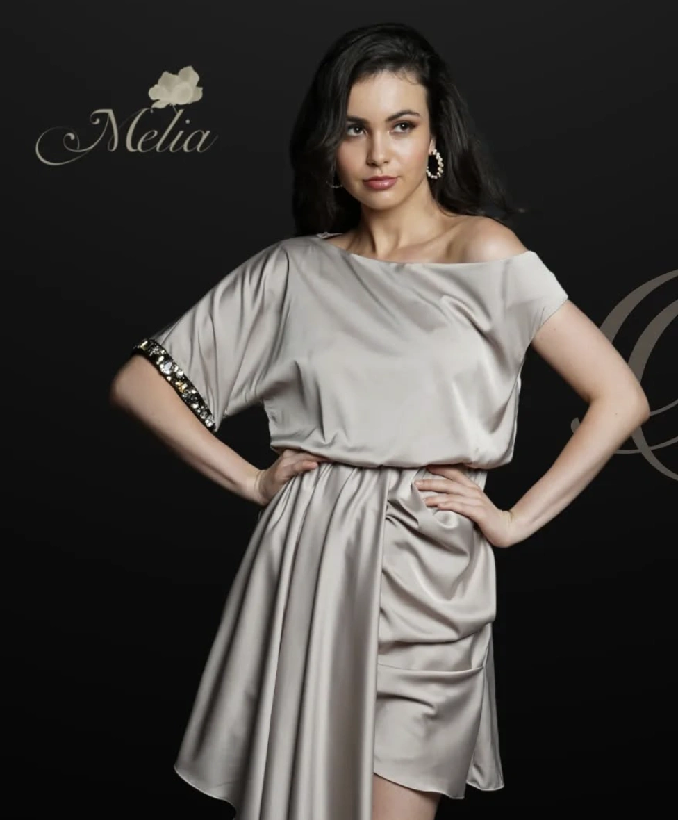 Grey Satin Dresses