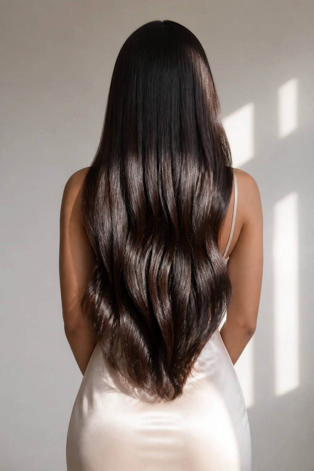 Woman with long, healthy hair