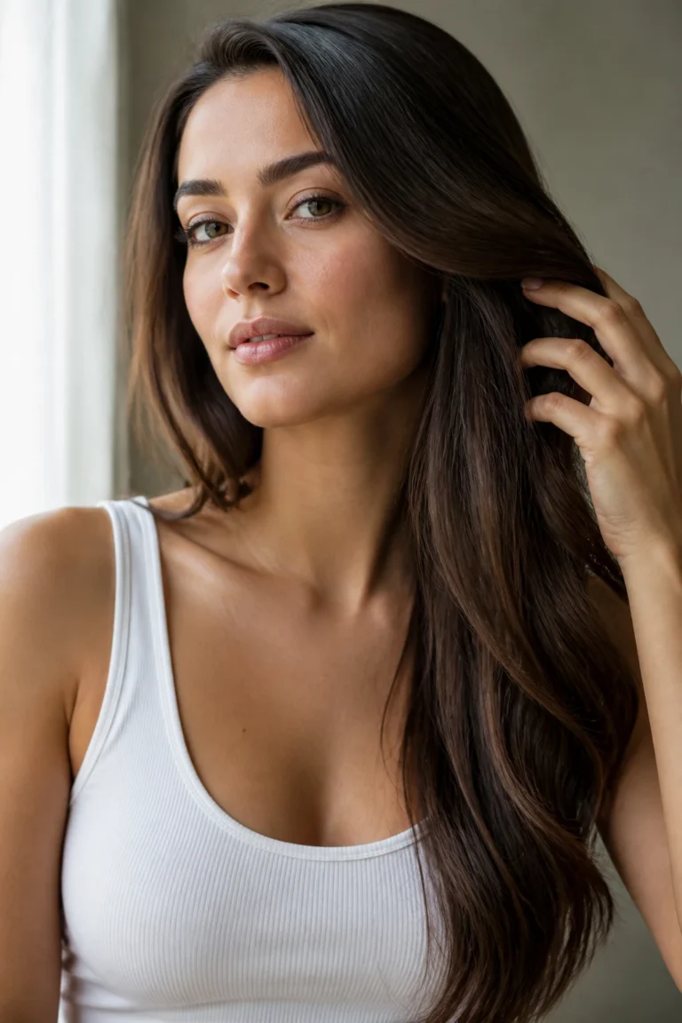 Woman with healthy, full hair