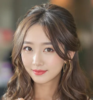 Half-Up with Loose Curls