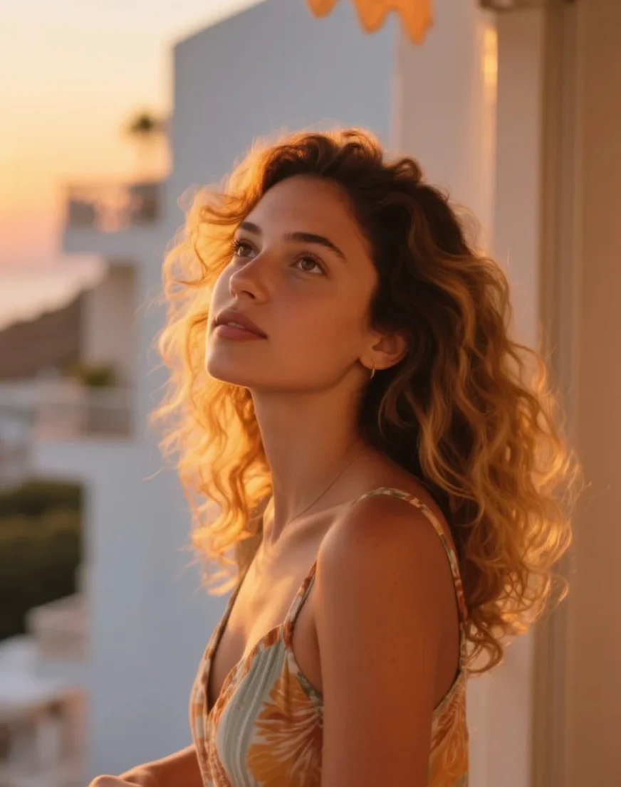 Honey Blonde Beach Curls