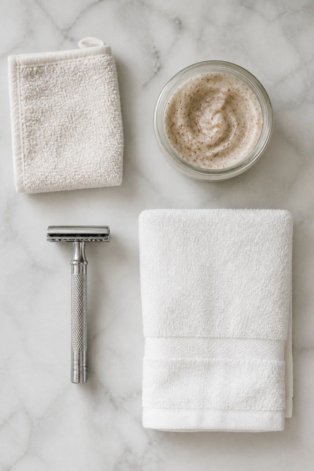Gentle exfoliation and shaving essentials for ingrown hair care