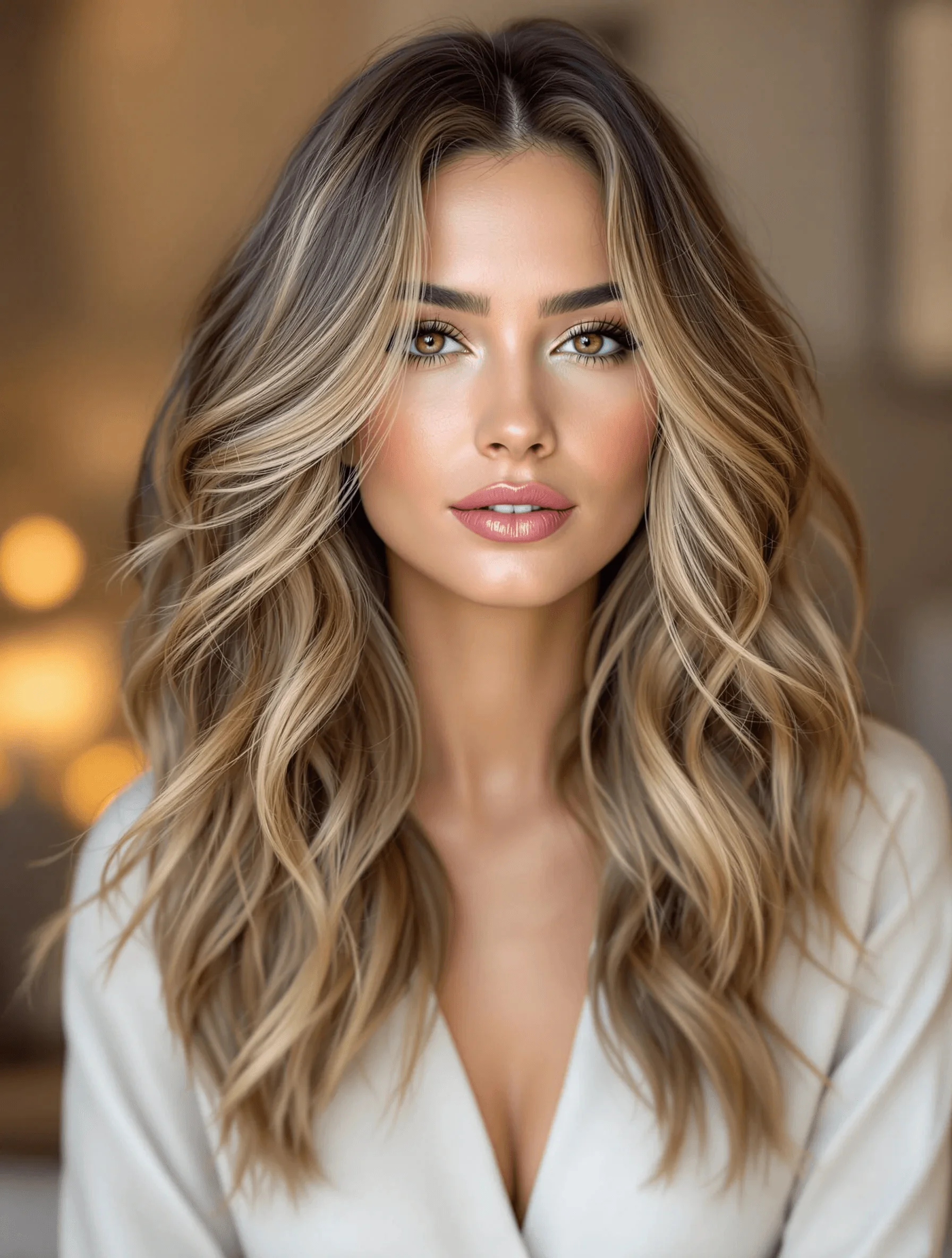 Layered Beach Waves
