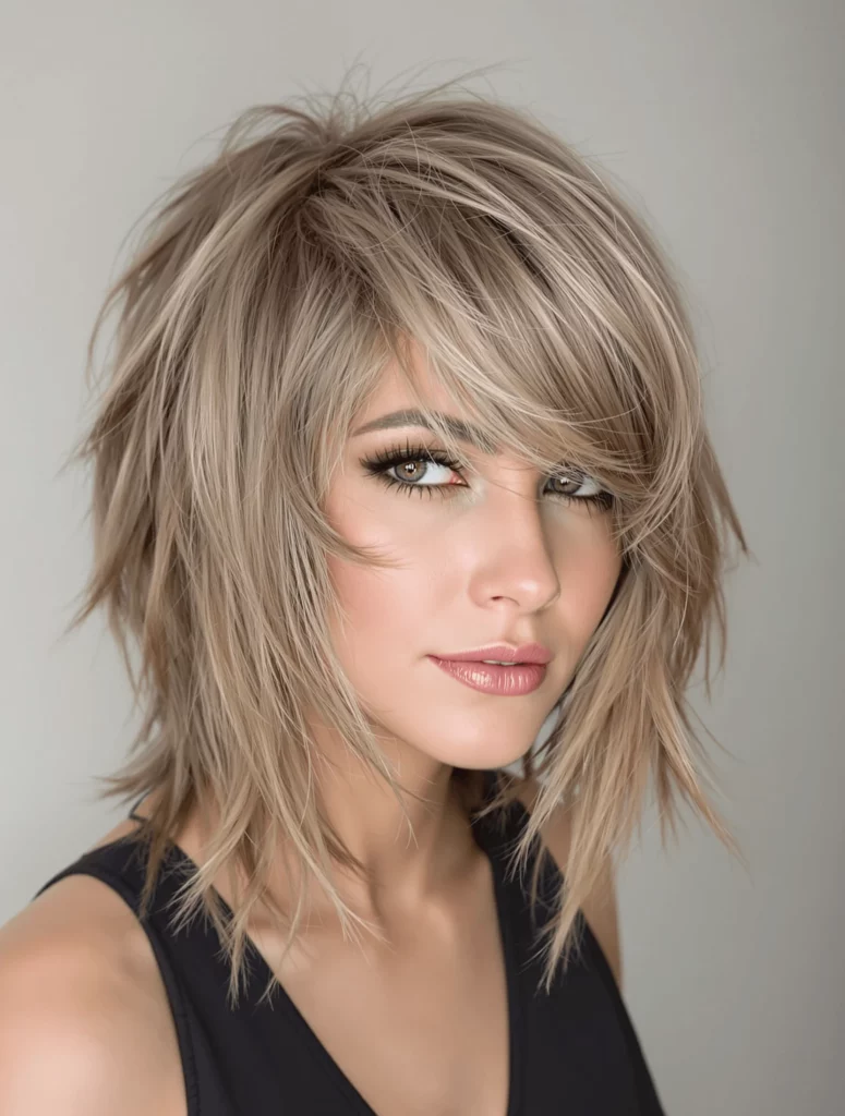 Layered Shaggy Wolf Cut