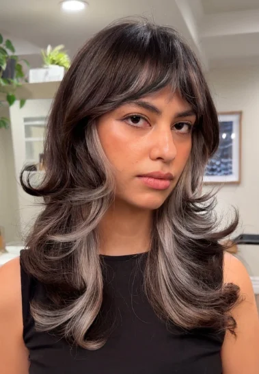 Layered Wolf Cut with Highlights