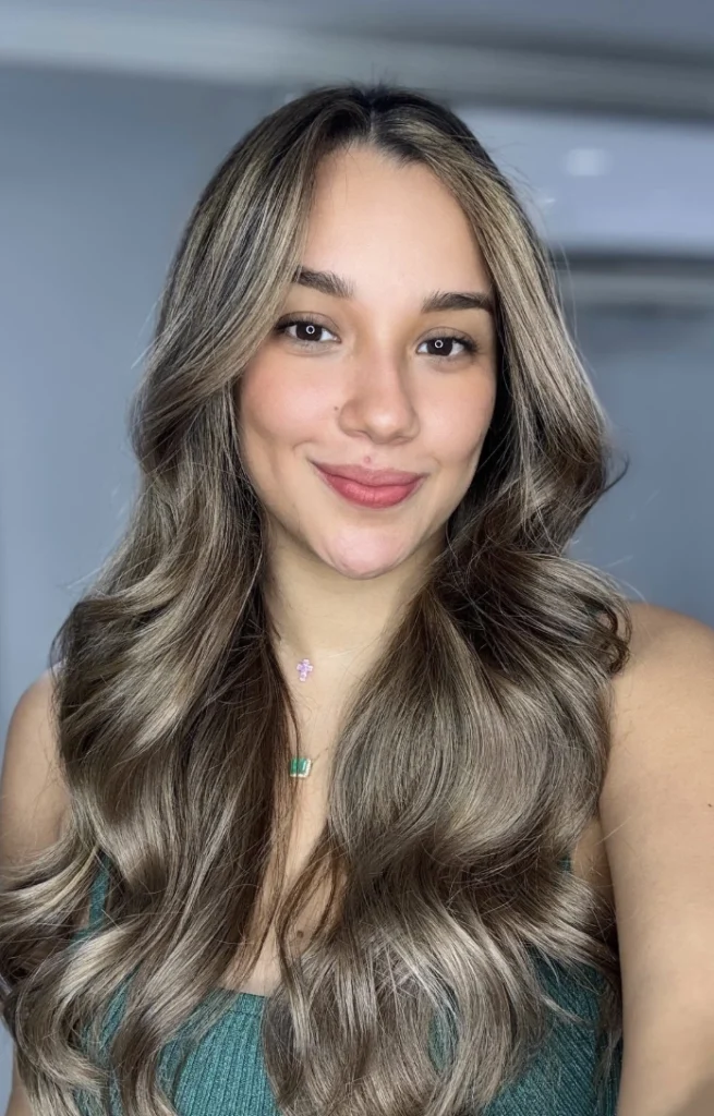 Long, Flowy Waves with Face-Framing Layers
