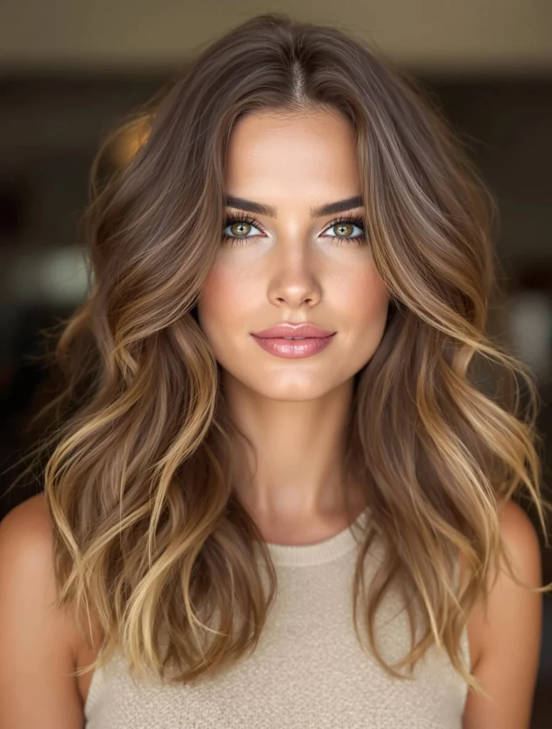 Long Layered Hair with Subtle Highlights