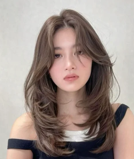 Long Layered Korean Hair