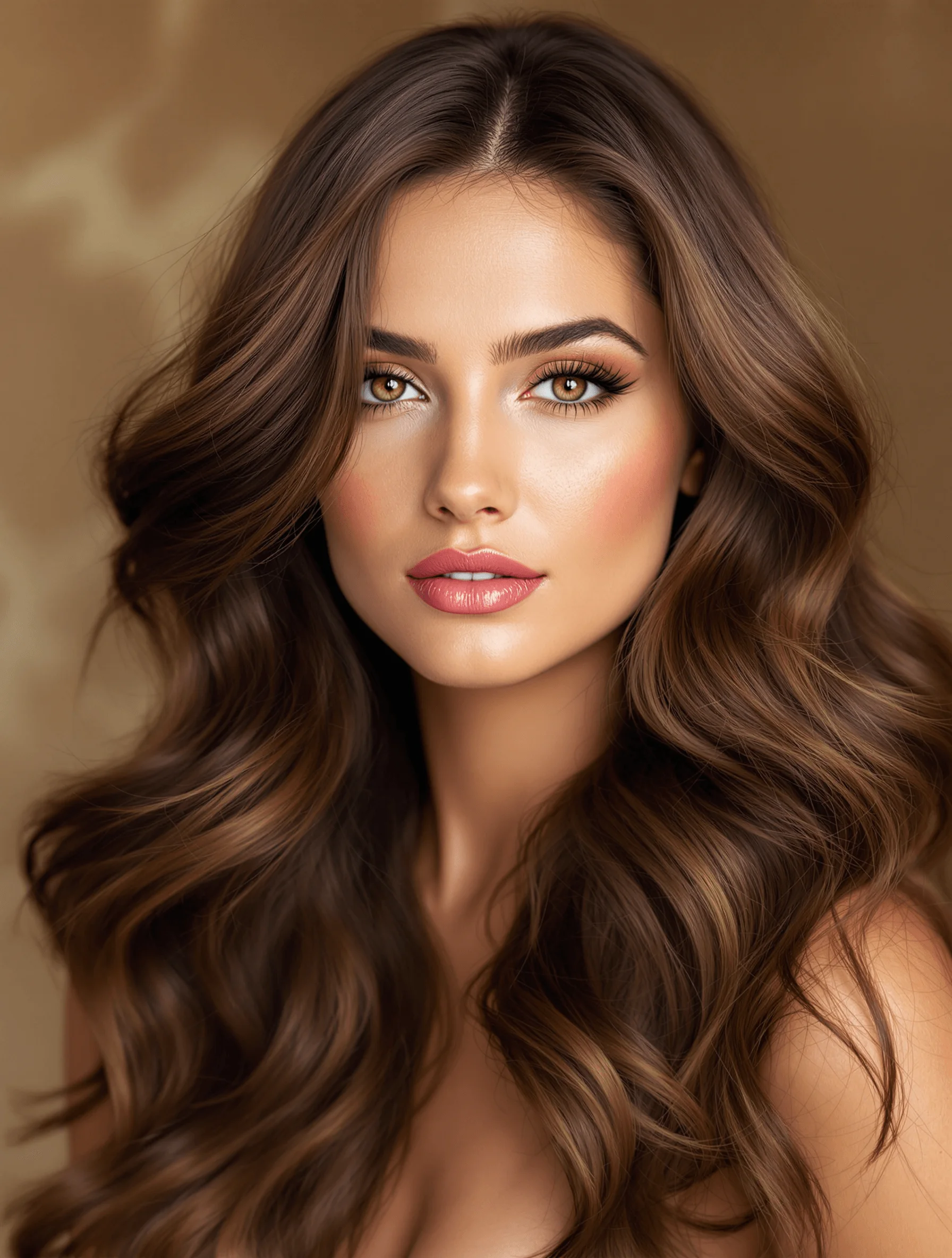 Luxurious Brunette Waves
