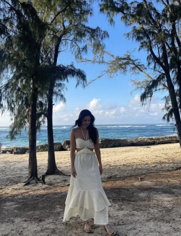 Maxi Magic: White Maxi Dress + Sandals