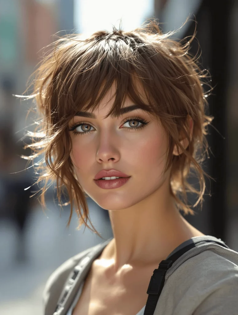 Messy Shaggy Wolf Cut