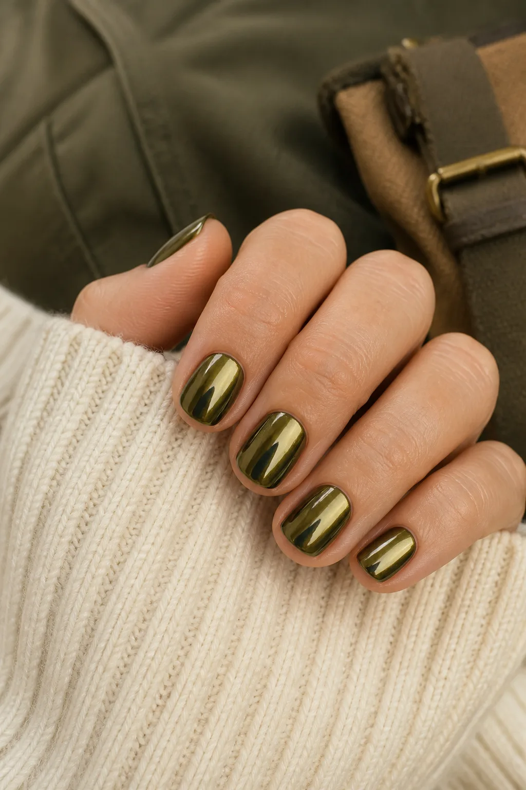 Olive Chrome With Utility Trousers