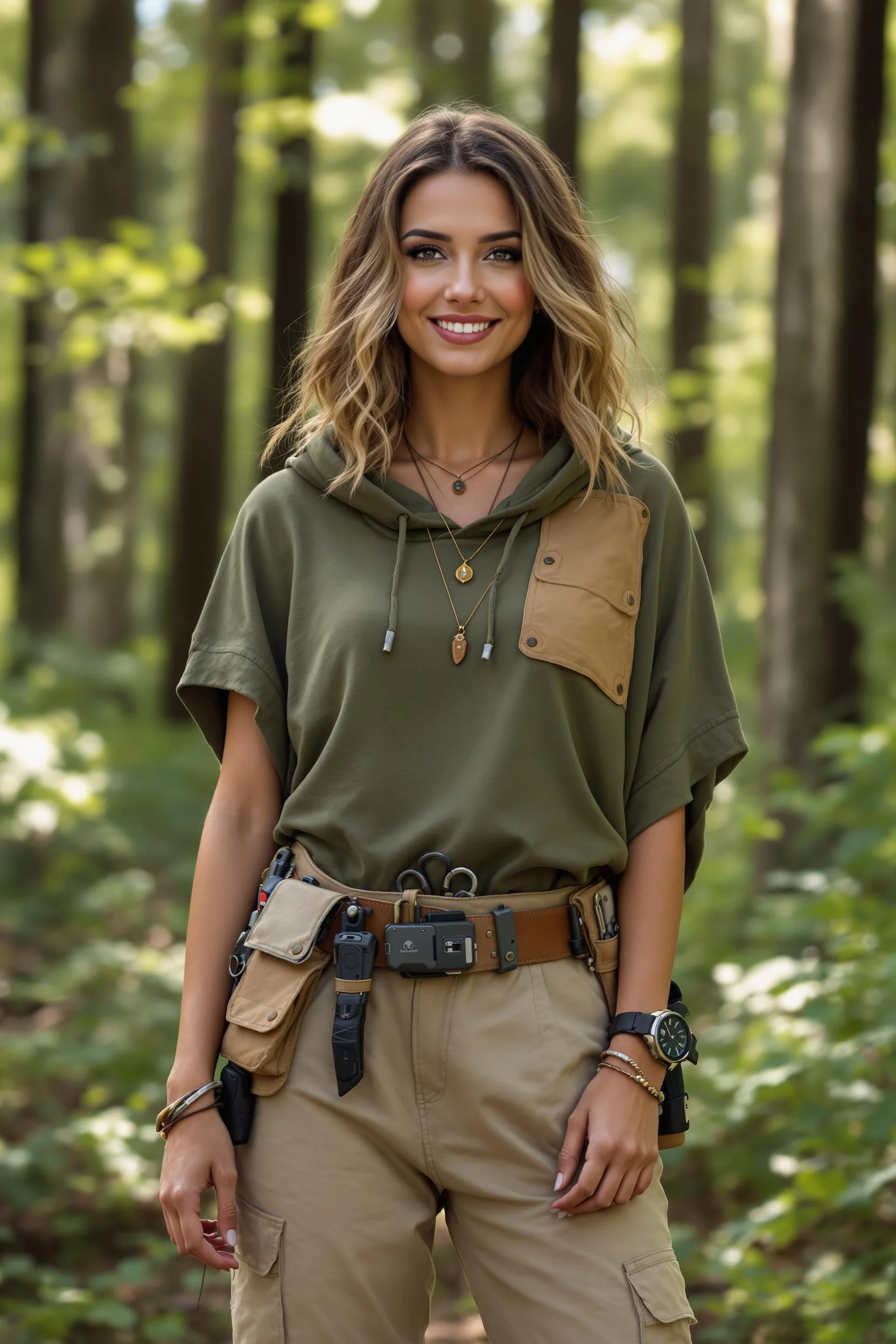 Olive Utility Hoodie + Cargo Pants