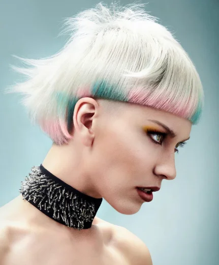 Pastel Fringe with Platinum Base