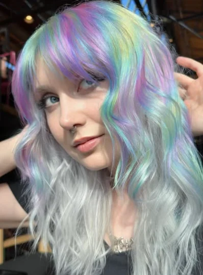 Pastel Rainbow Waves