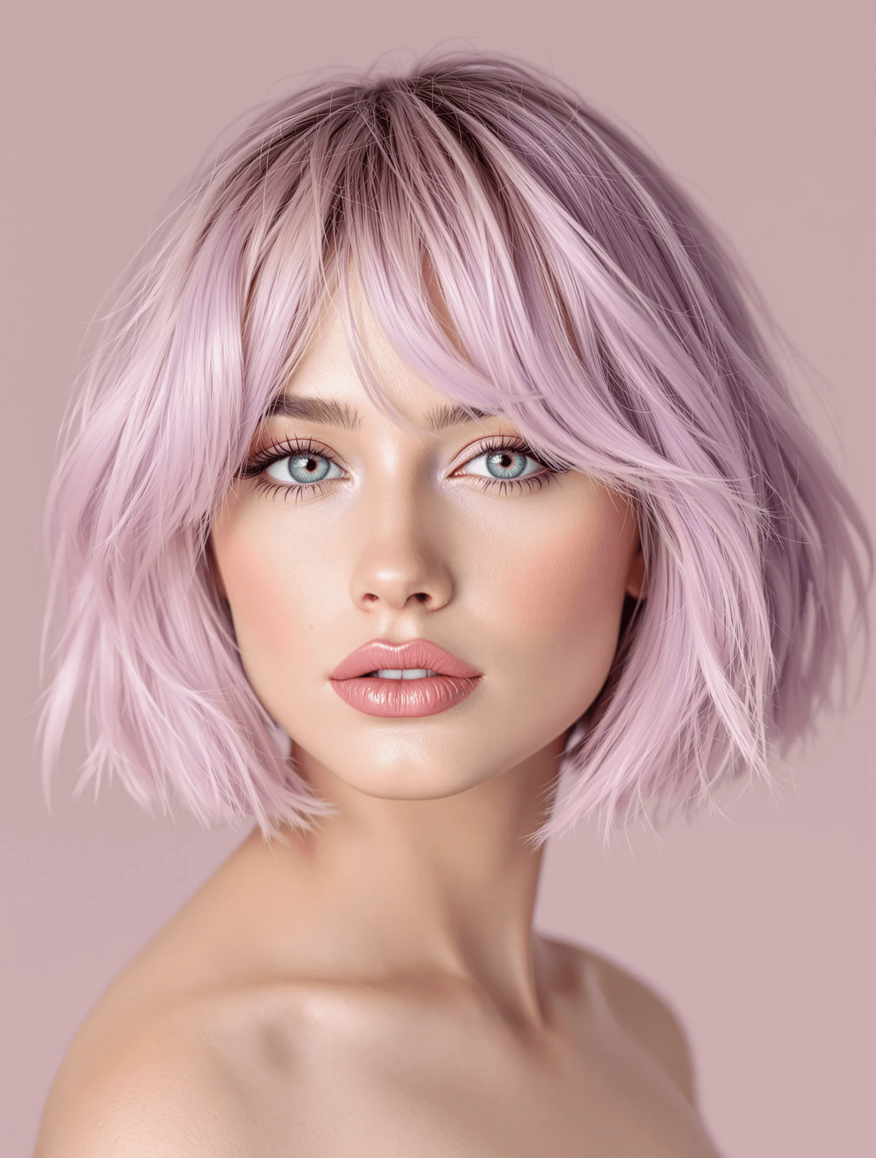 Pastel Textured Bob