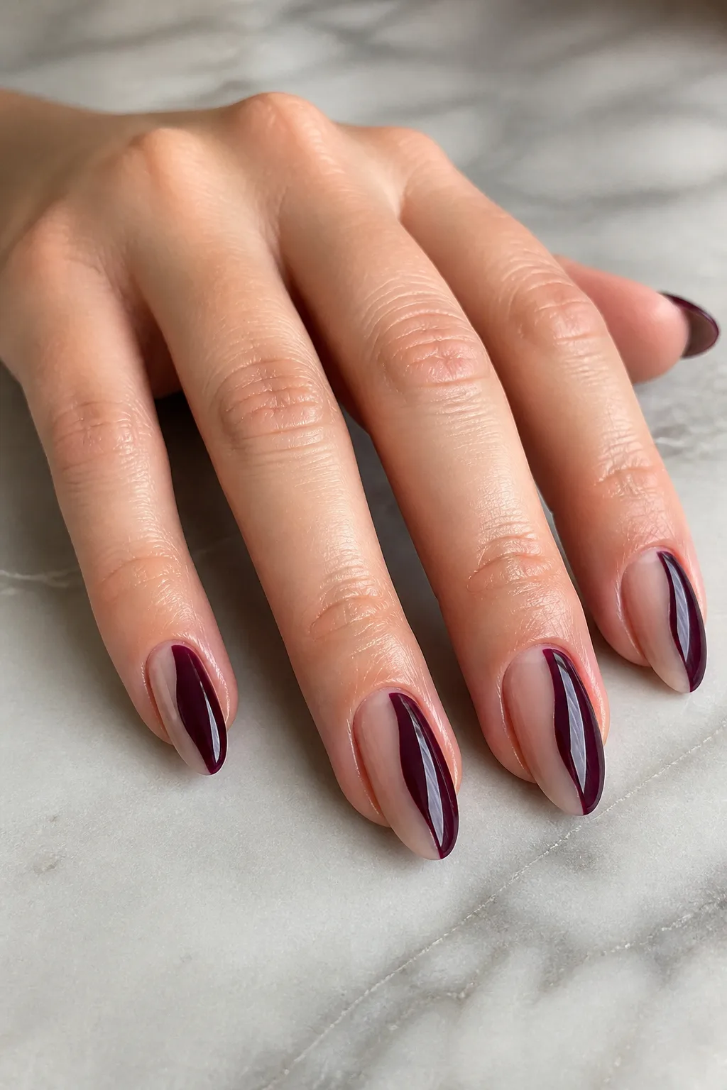 Plum Negative Space