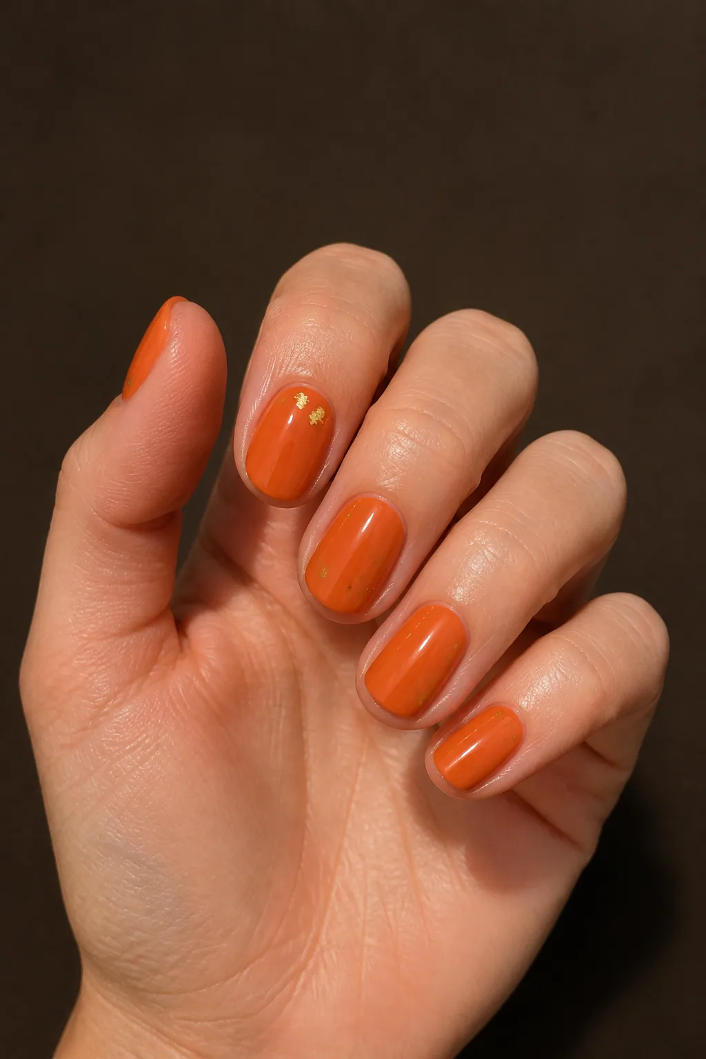 Pumpkin And Gold Flecks