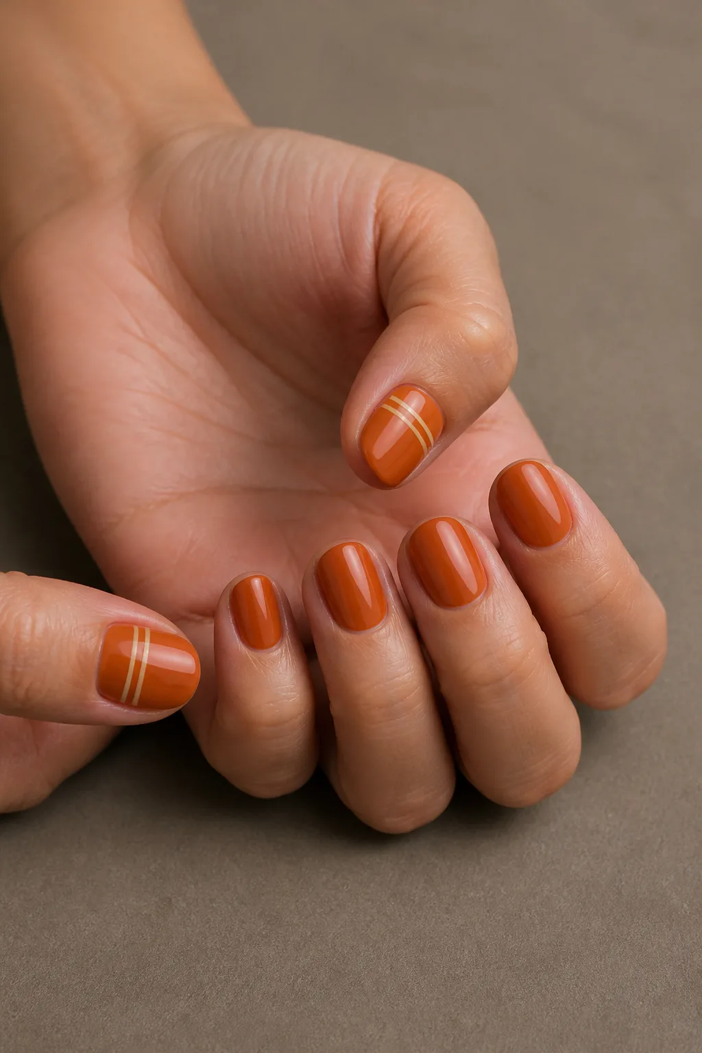 Pumpkin Nails For Everyday Fall