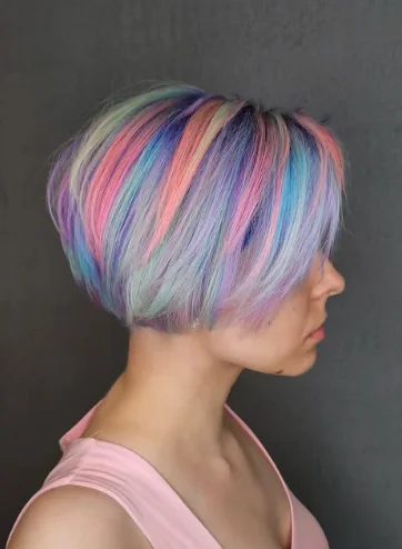 Rainbow Pastel Bob