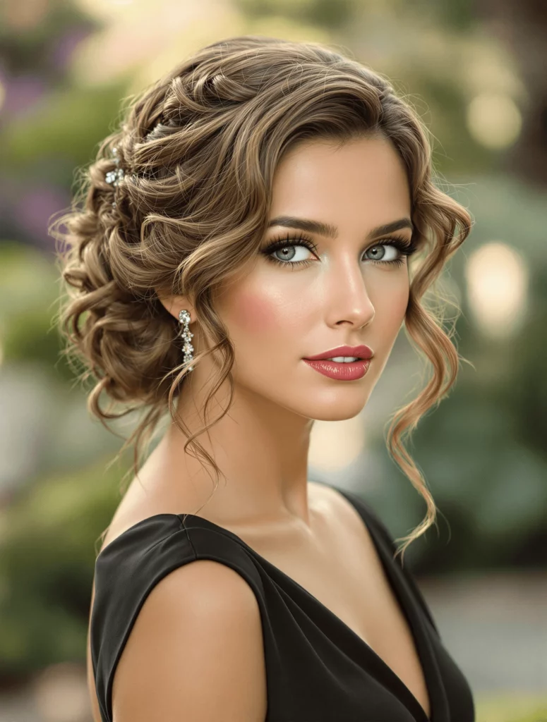 Romantic Curly Updo
