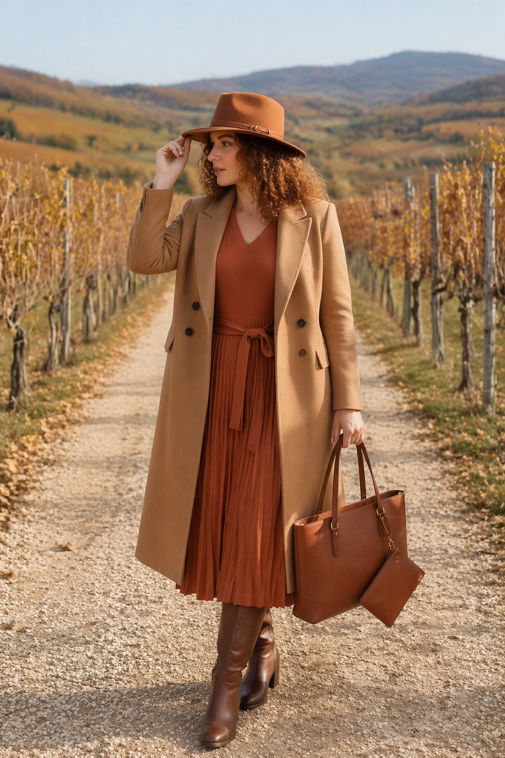 Rust Knit Dress