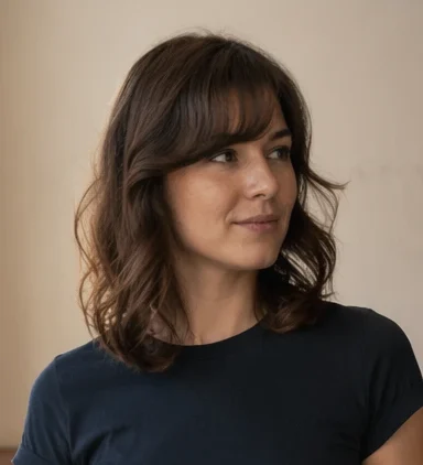 Side-Swept Layered Lob with Soft Waves
