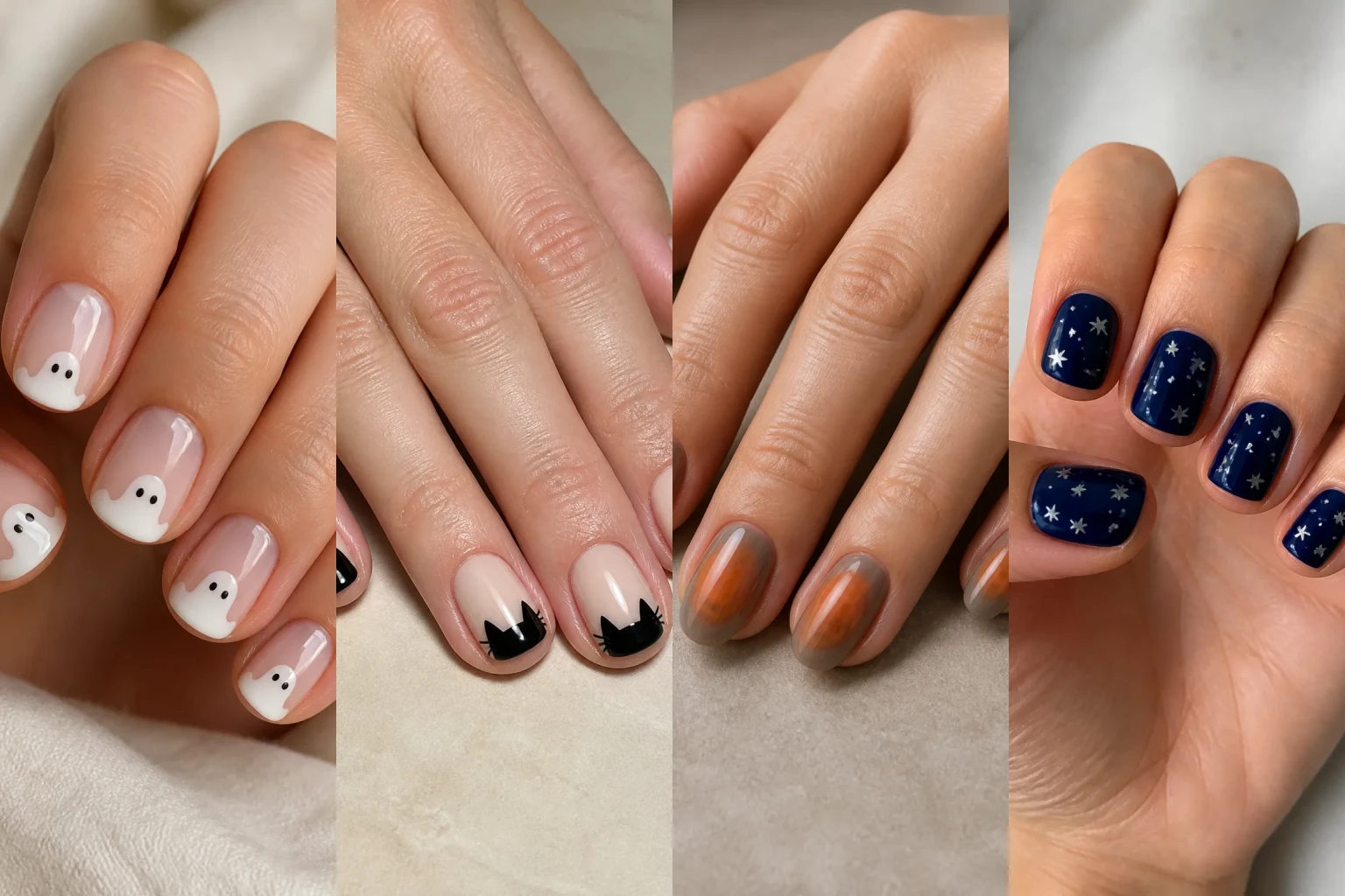 Simple Halloween Nail Ideas Spooky - Featured