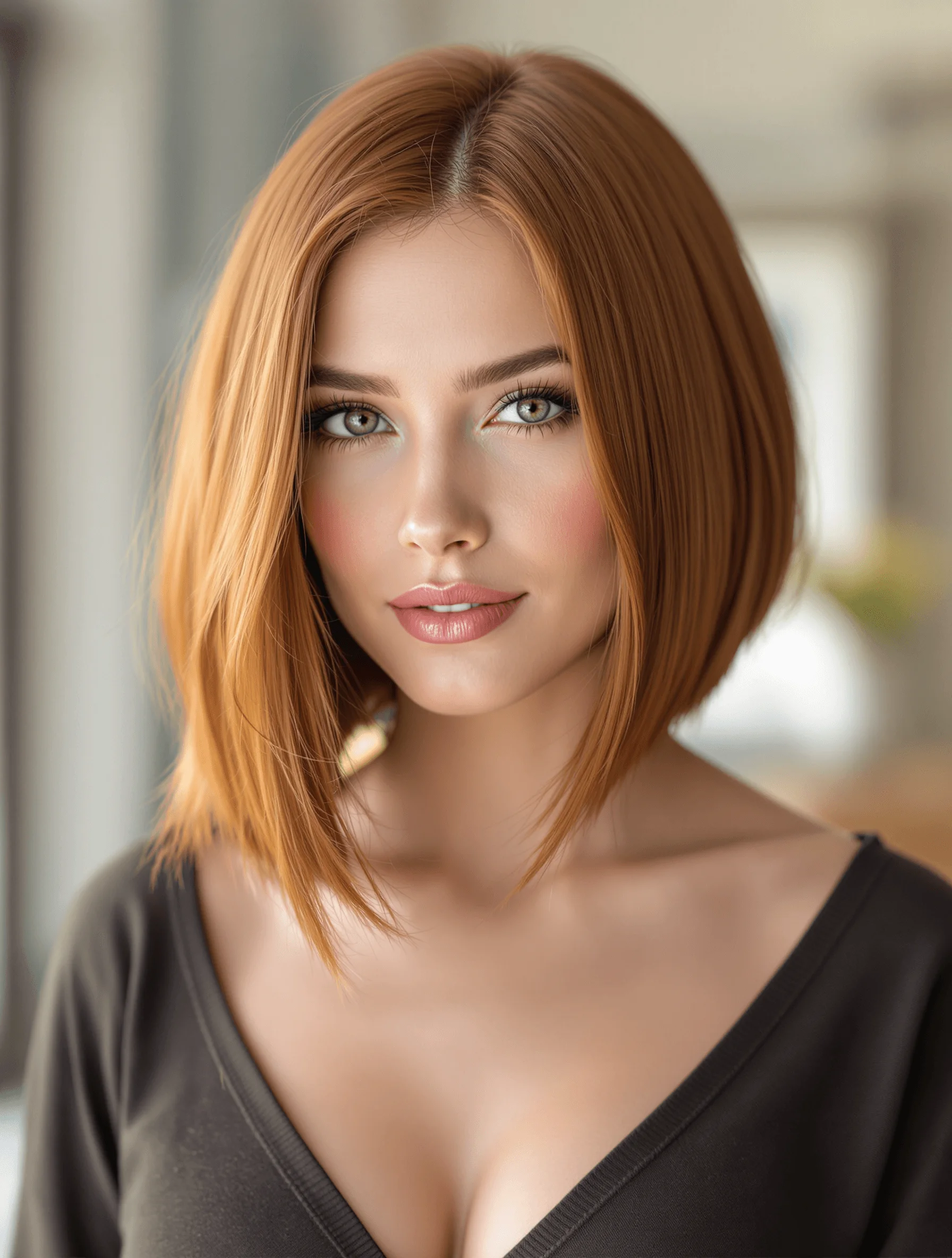 Sleek Asymmetrical Bob