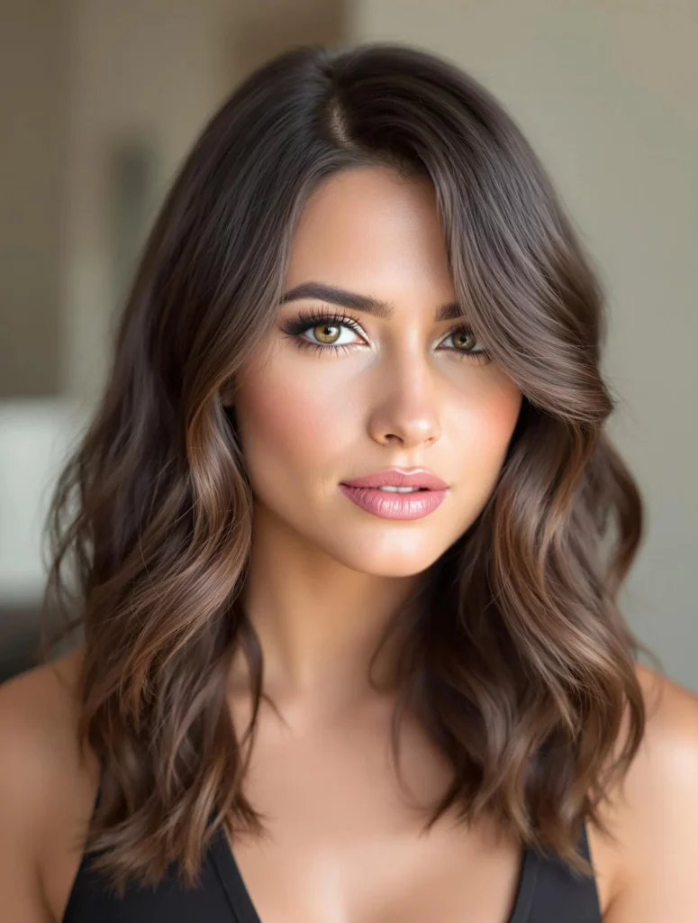 Sleek Medium Layered Hair